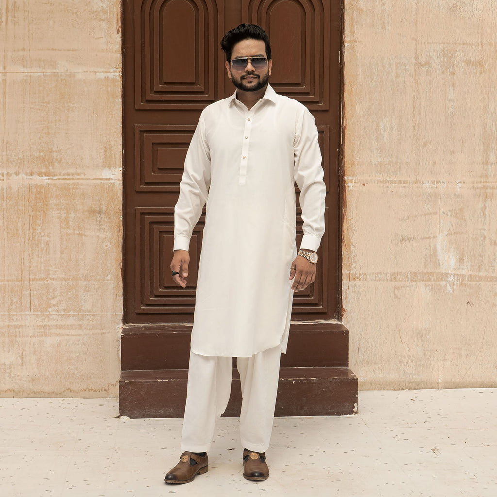OFF-WHITE BLANDED KAMEEZ SHALWAR