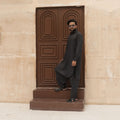 CHARCOAL BLANDED KAMEEZ SHALWAR