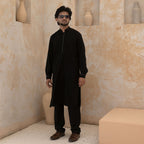 BLACK KURTA PAJAMA