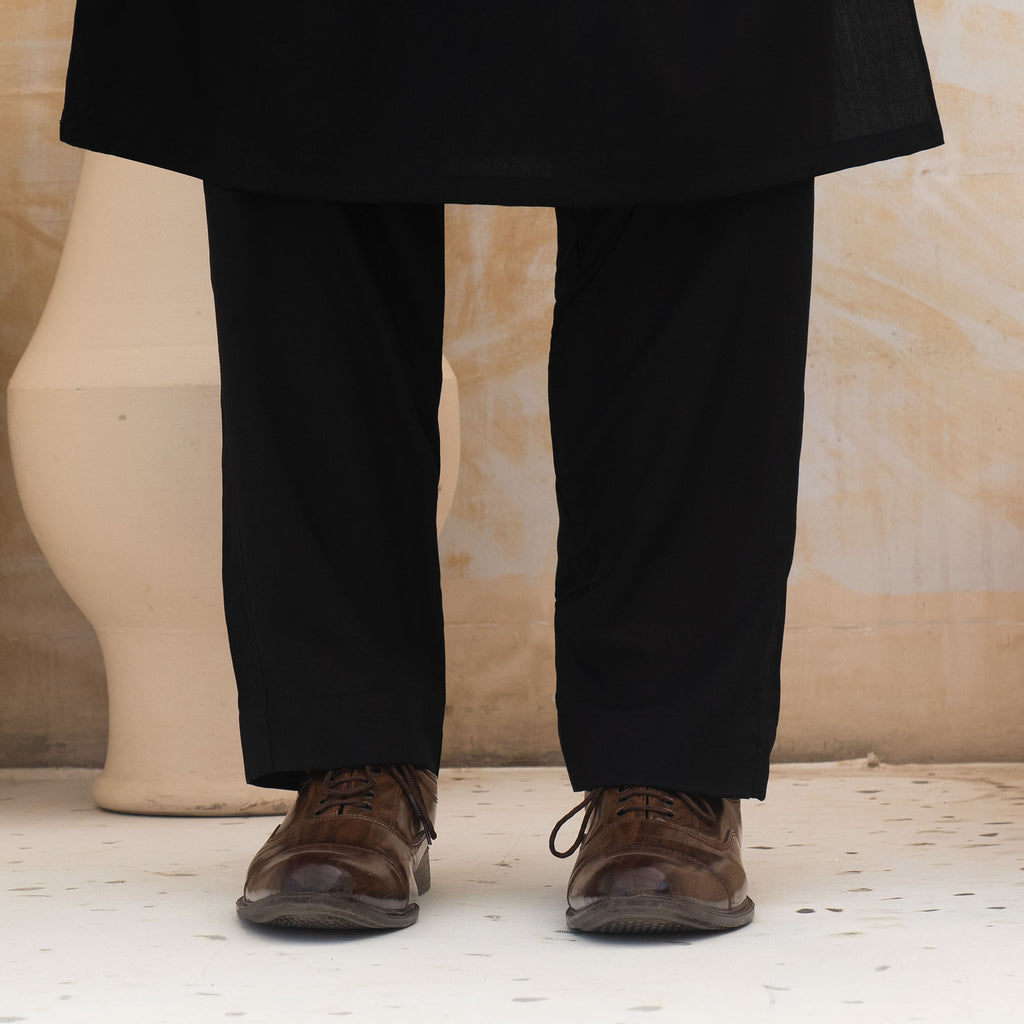 BLACK KURTA PAJAMA