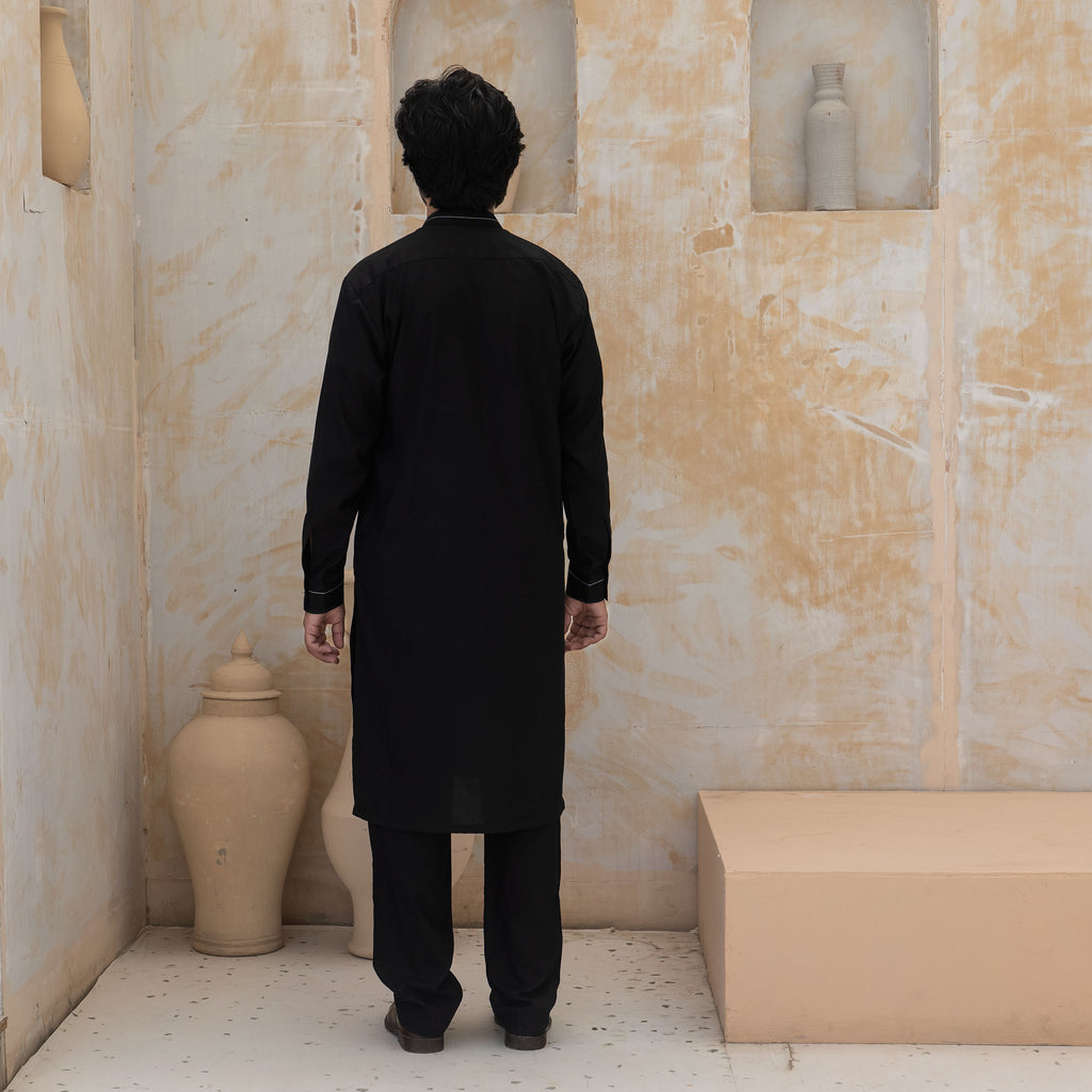 BLACK KURTA PAJAMA