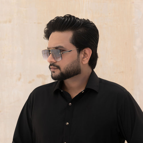 BLACK BLANDED KAMEEZ SHALWAR