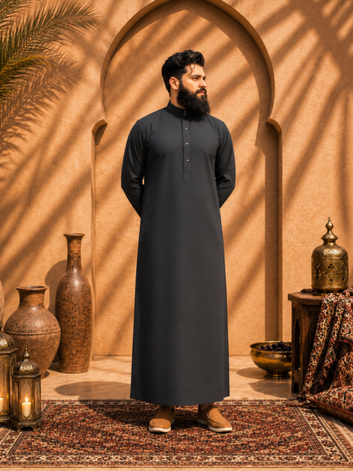 CHARCOAL Thobe/Jubbah