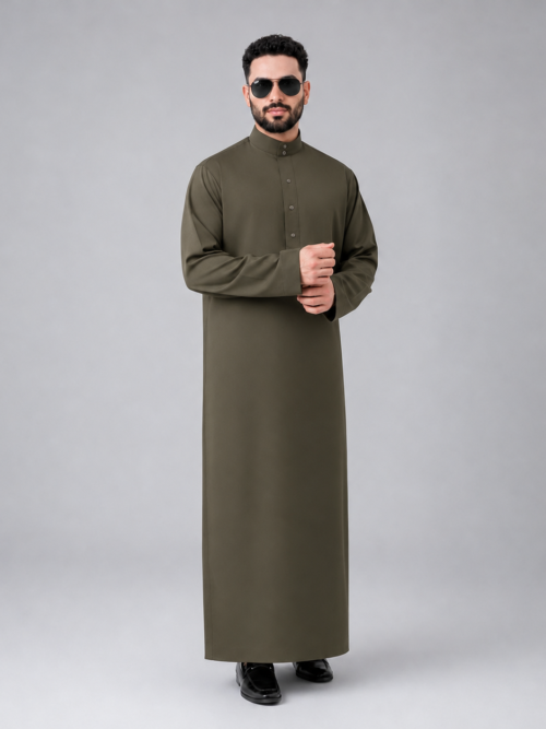 ChatGPT Image Aug 5, 2026, 05_14_13 PM OLIVE-GREEN Thobe/Jubbah