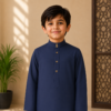 NEVY-BLUE KIDS THOBE/JUBBAH