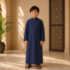 NEVY-BLUE KIDS THOBE/JUBBAH
