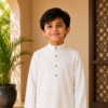 WHITE KIDS THOBE/JUBBAH