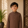 BROWN KIDS THOBE/JUBBAH