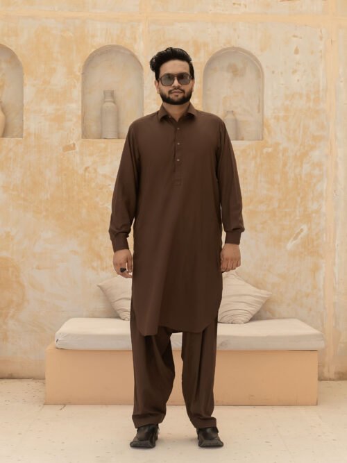 BROWN blanded kameez shalwar