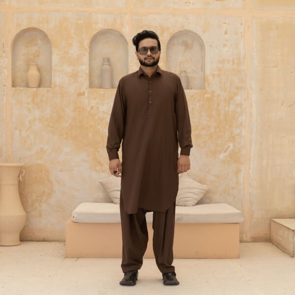 BROWN blanded kameez shalwar