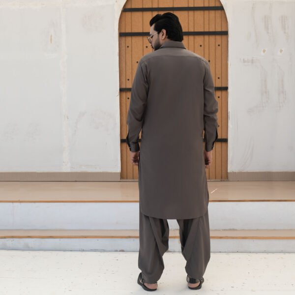 STONE-GREY blanded kameez shalwar