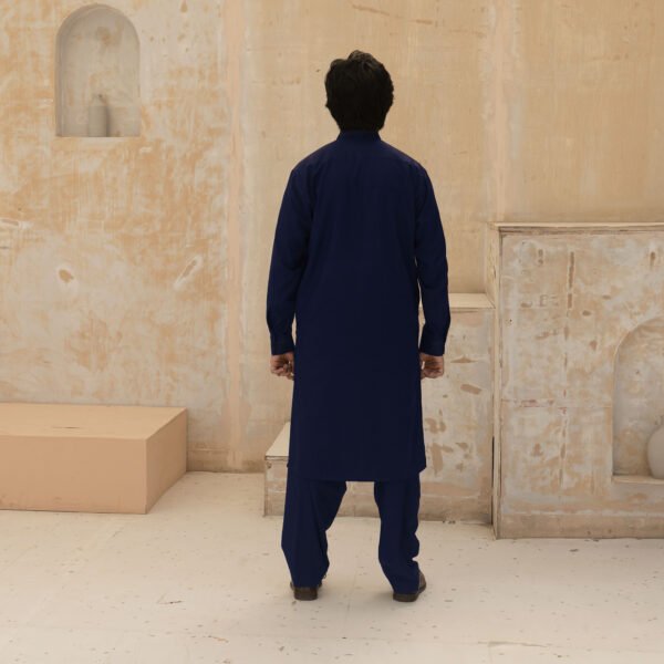 NEVY-BLUE KURTA PAJAMA