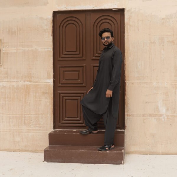 Charcoal blanded kameez shalwar
