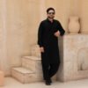 black blanded kameez shalwar