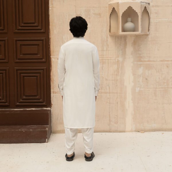 P1195945 OFF-WHITE KURTA PAJAMA