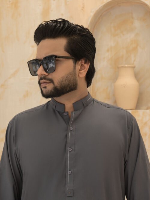 COOL-GREY KURTA PAJAMA